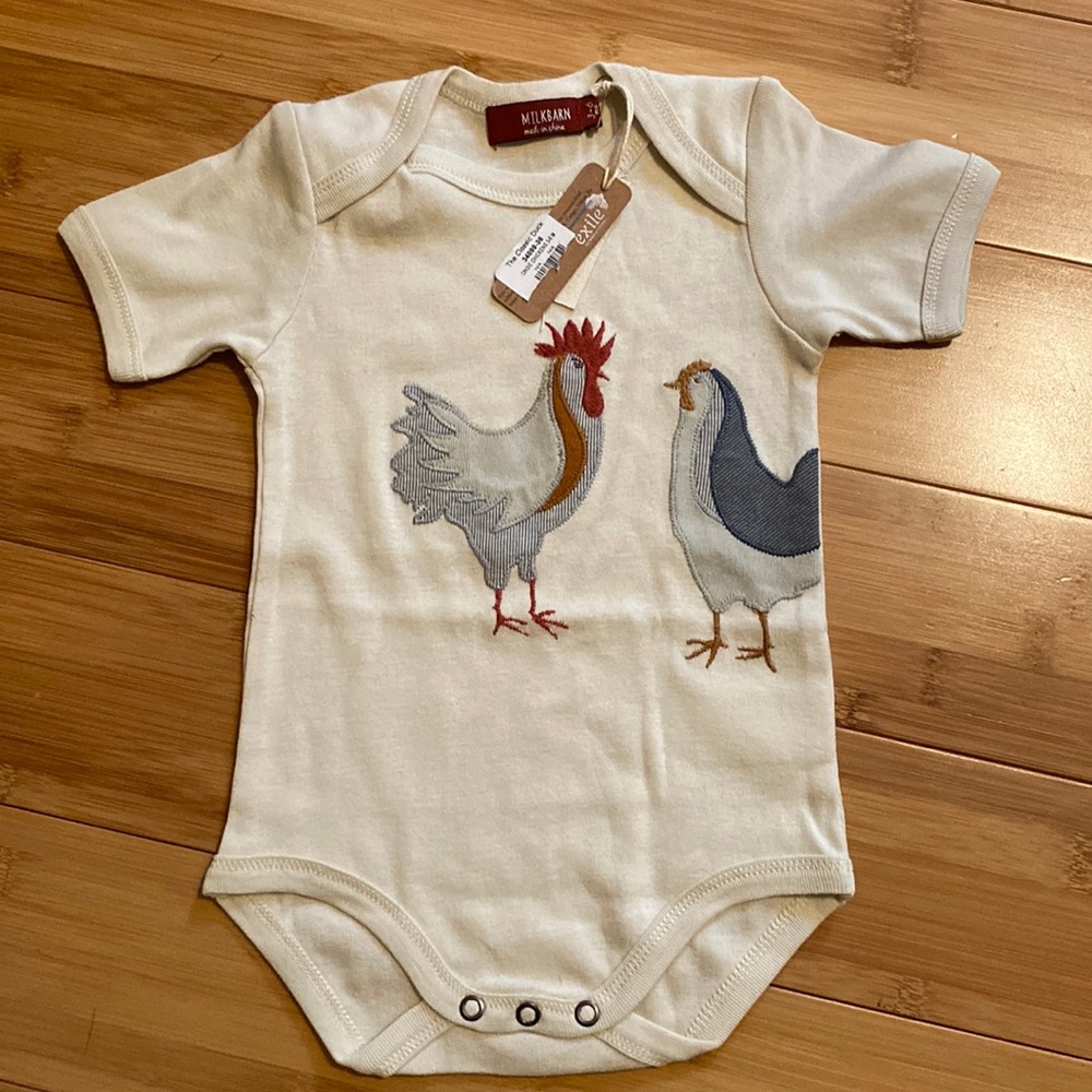 Milkbarn Organic Onesie 3-6 Months NWT
